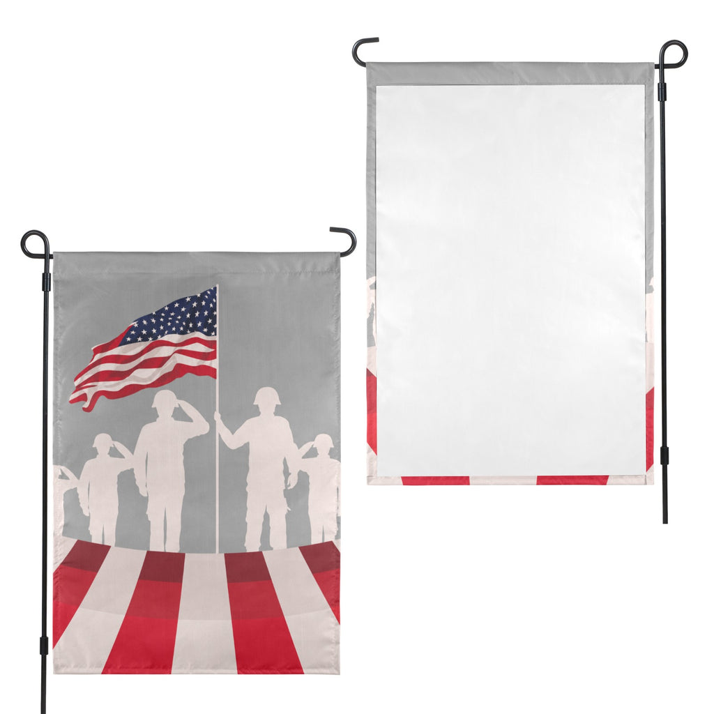 Veterans Day home of the brave 12 x 18 in Garden Flag