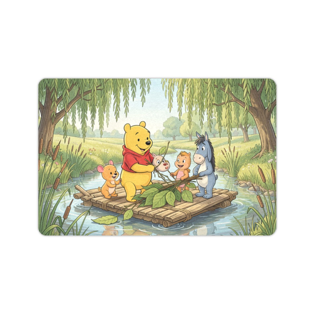 Pooh Leaf Raft 23.6 x 15.7 in Doormat