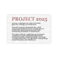 Project 2025 Text Doormat 23.6 x 15.7 in Doormat
