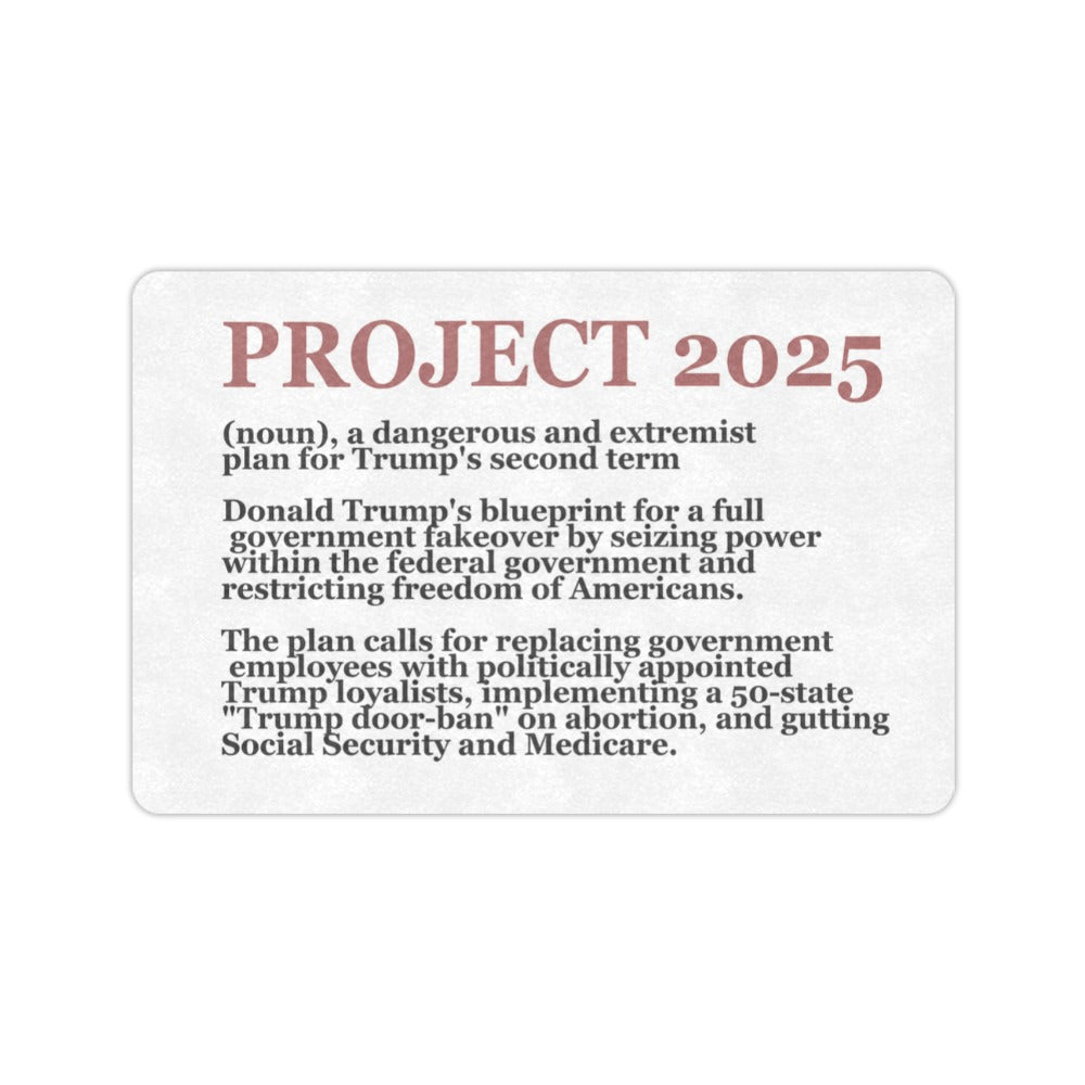 Project 2025 Text Doormat 23.6 x 15.7 in Doormat