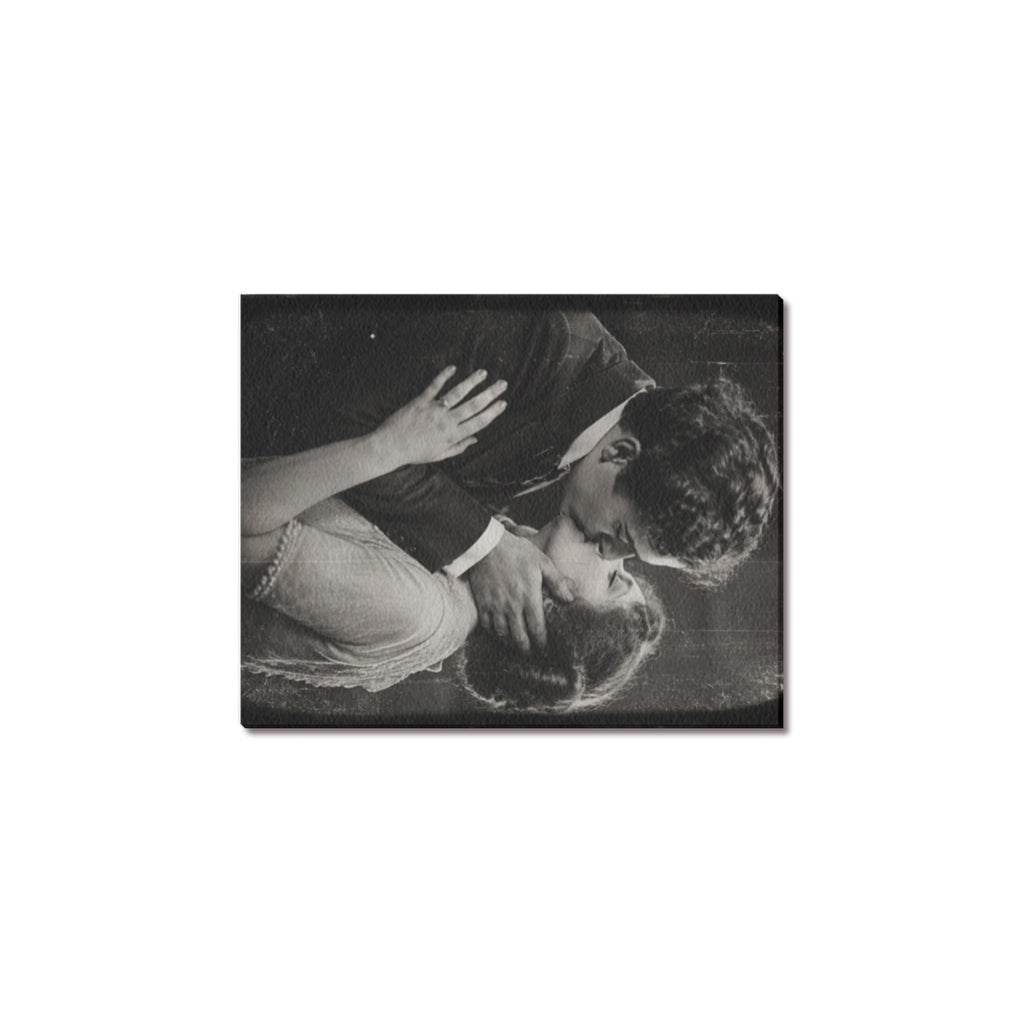 Edison The Kiss Frame Frame Canvas Print 8"x10"