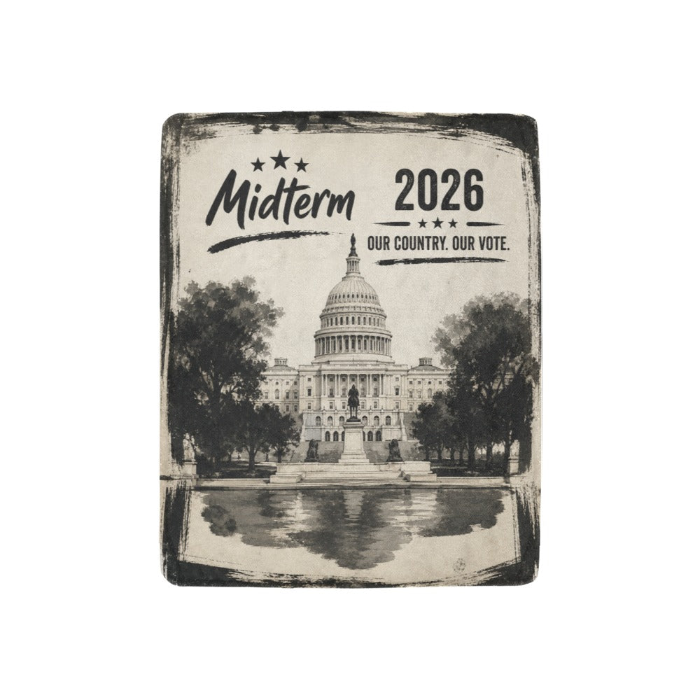 2026 Midterm Ballot Grid 32 x 48 in Micro Fleece Blanket
