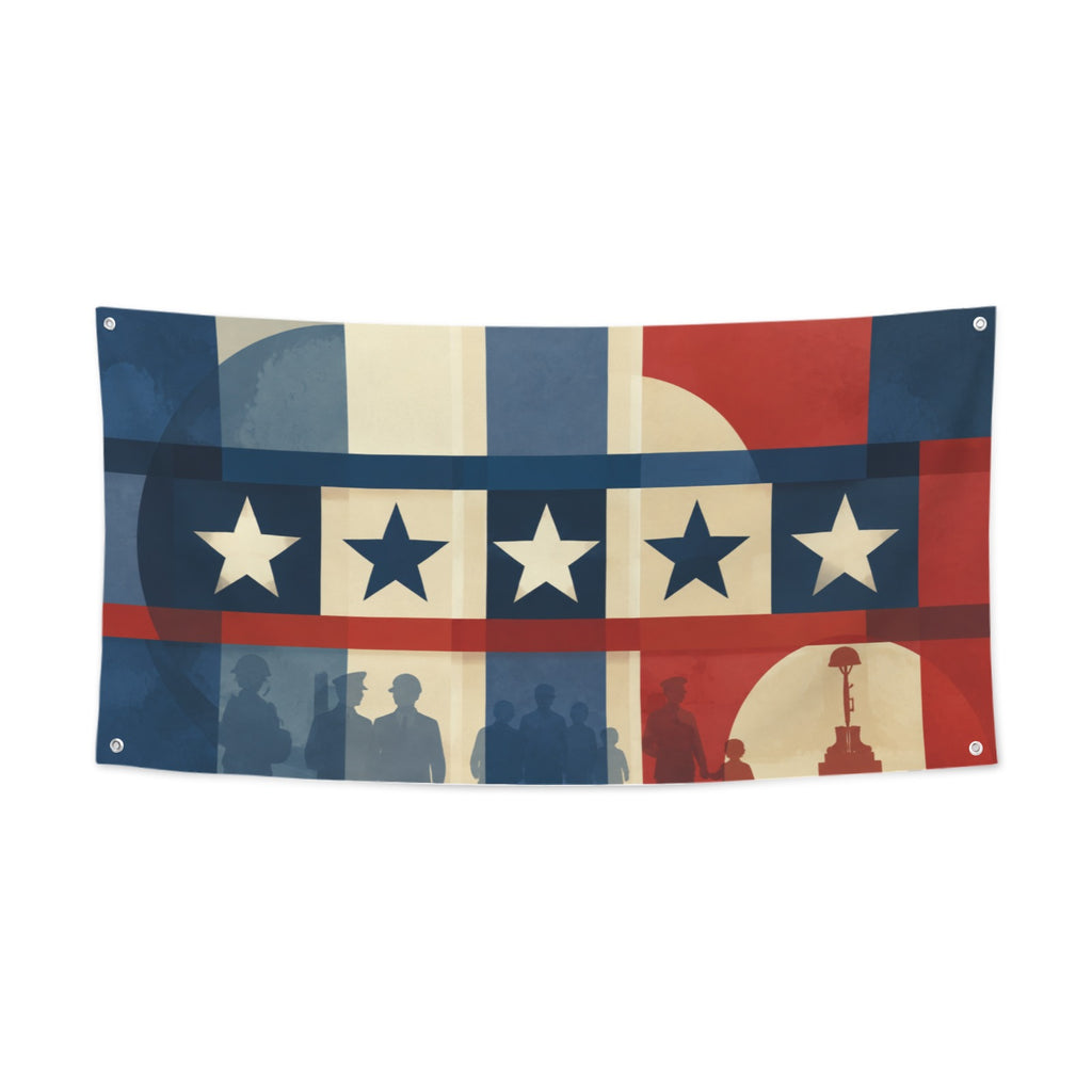 Measured Stars of Honor 47 x 24 in Festival Banner