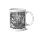 Haunted Library Ladder 11 oz White Ceramic Mug