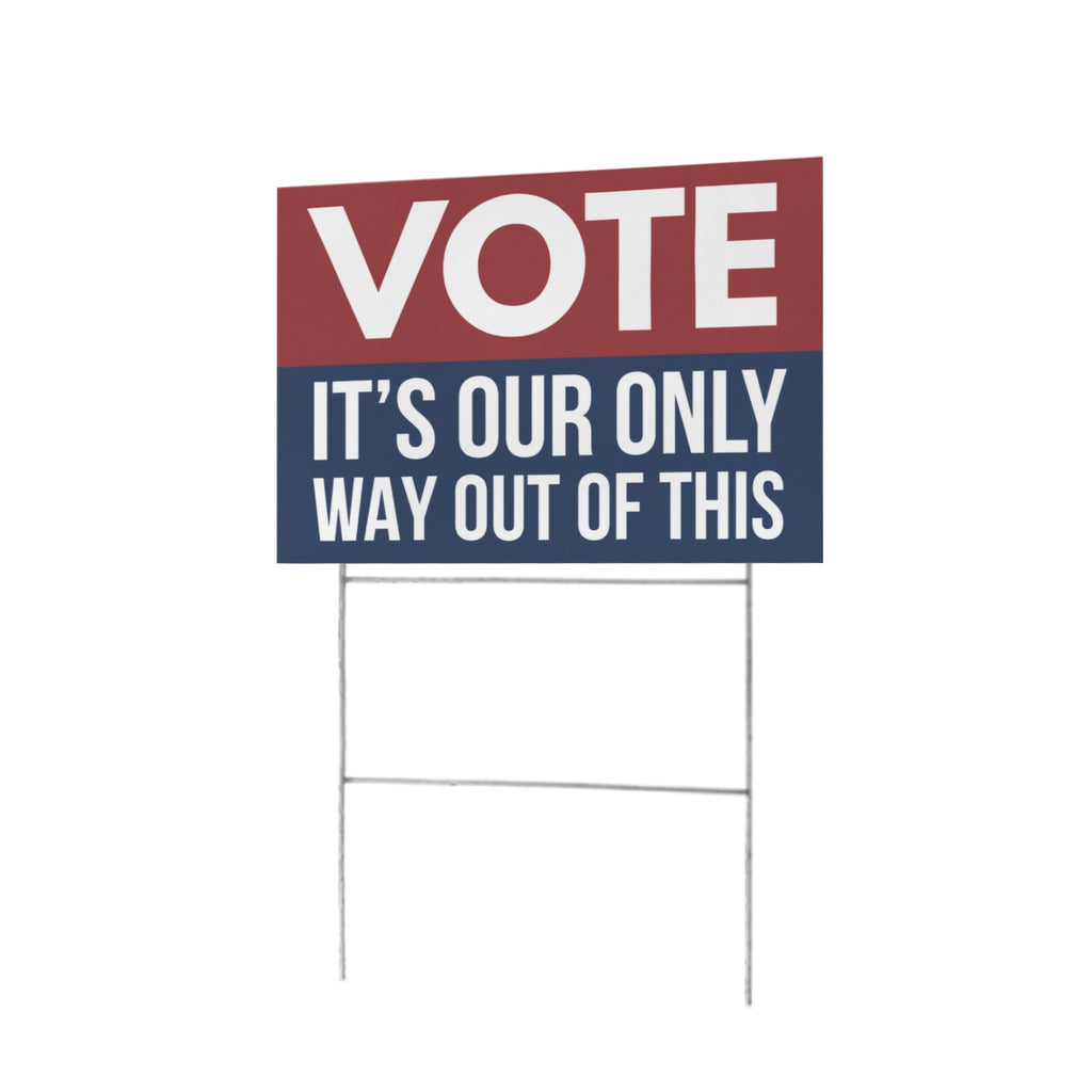 VOTE Signal Field 12 x 9 in House Sign