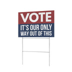VOTE Signal Field 12 x 9 in House Sign