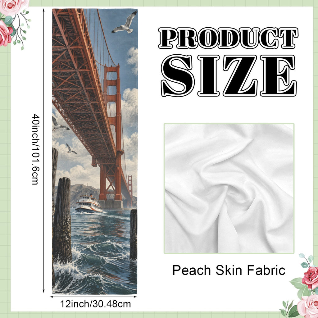 Underside Tide 12 x 40 in Polyester Peach Skin Tapestry