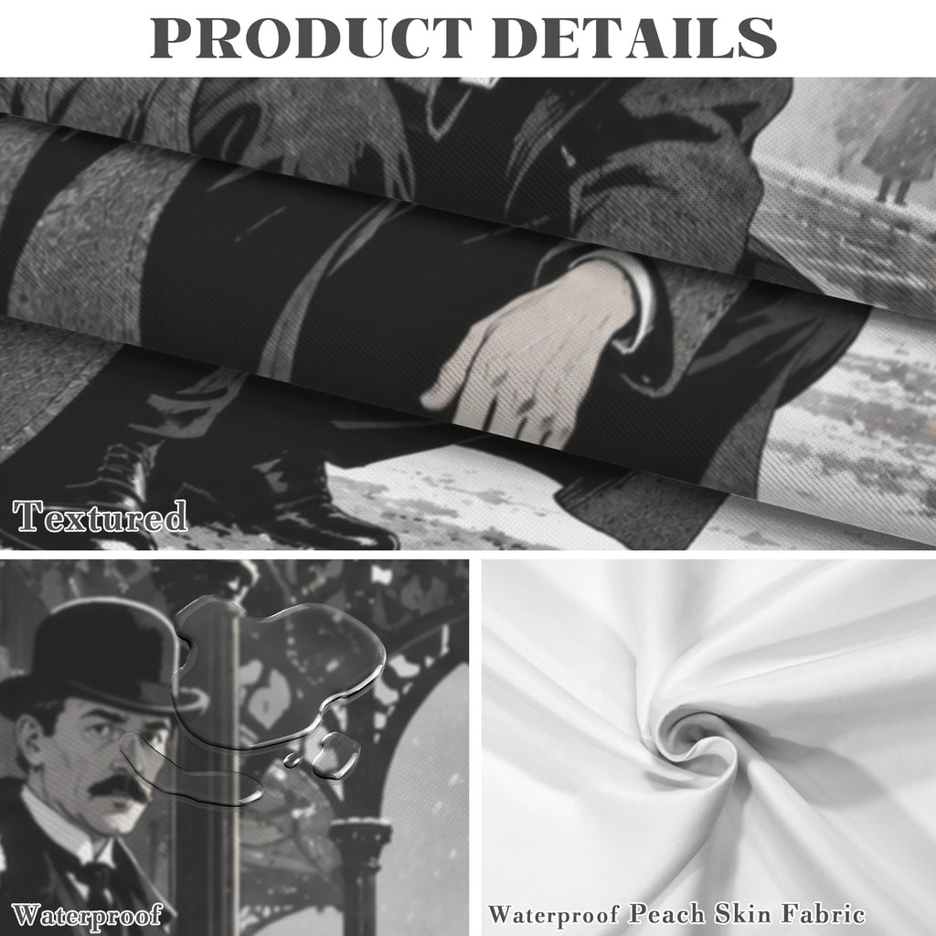 Holmes Snow Rail 178cm x 140cm Rectangular Tablecloth 70x55inch (QUE)