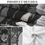 Holmes Snow Rail 178cm x 140cm Rectangular Tablecloth 70x55inch (QUE)