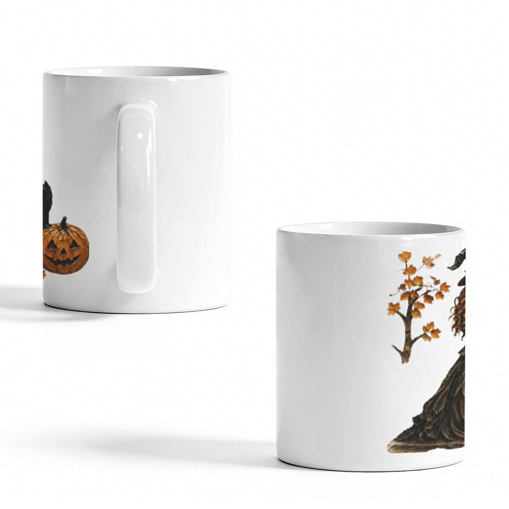 Black Cat Potion Shop 11 oz White Ceramic Mug