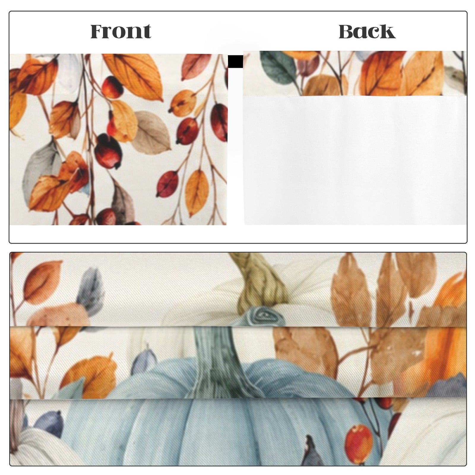 Pumpkin Spice Harvest 52 x 84 in Window Curtain Set