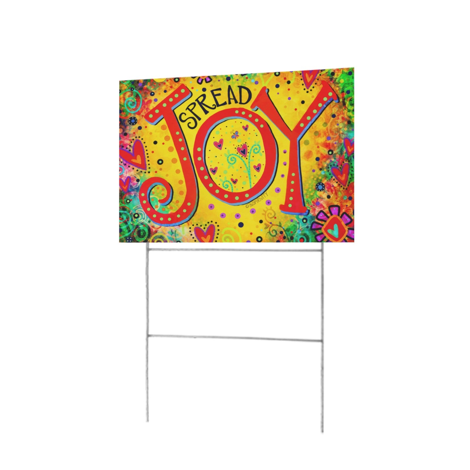 Spread Joy 12 x 9 in House Sign
