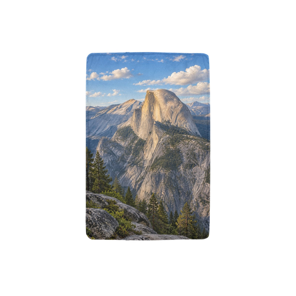 Half Dome Cut Face 32 x 48 in Micro Fleece Blanket