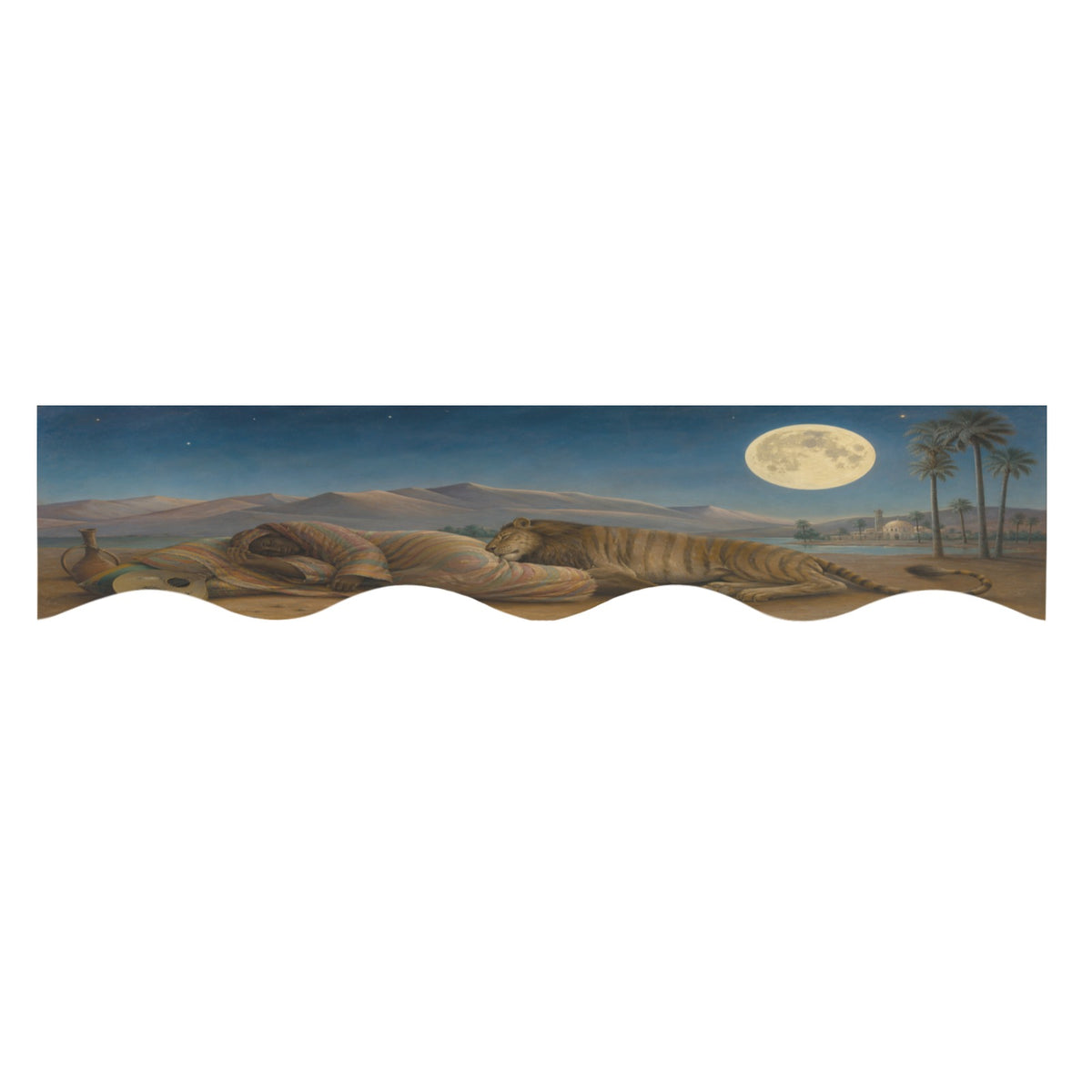 Ochre Desert Moon 200cm x 43.1cm Fireplace Cloth (QUE)
