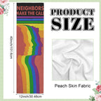 Neighbors Make the Call 12 x 40 in Polyester Peach Skin Tapestry