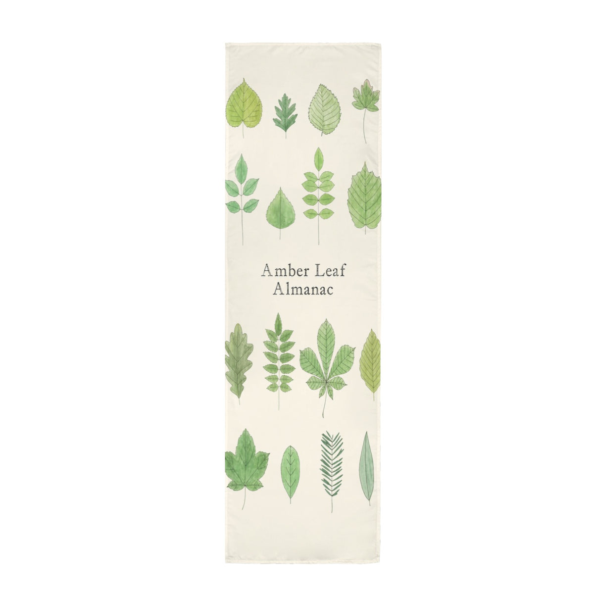Amber Leaf Almanac 12 x 40 in Polyester Peach Skin Tapestry