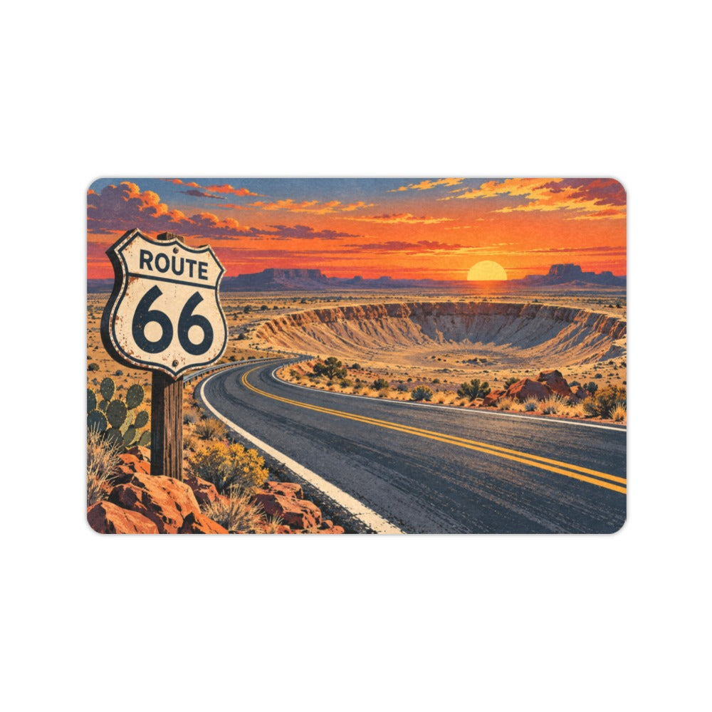 Route 66 Meteor Crater 23.6 x 15.7 in Doormat