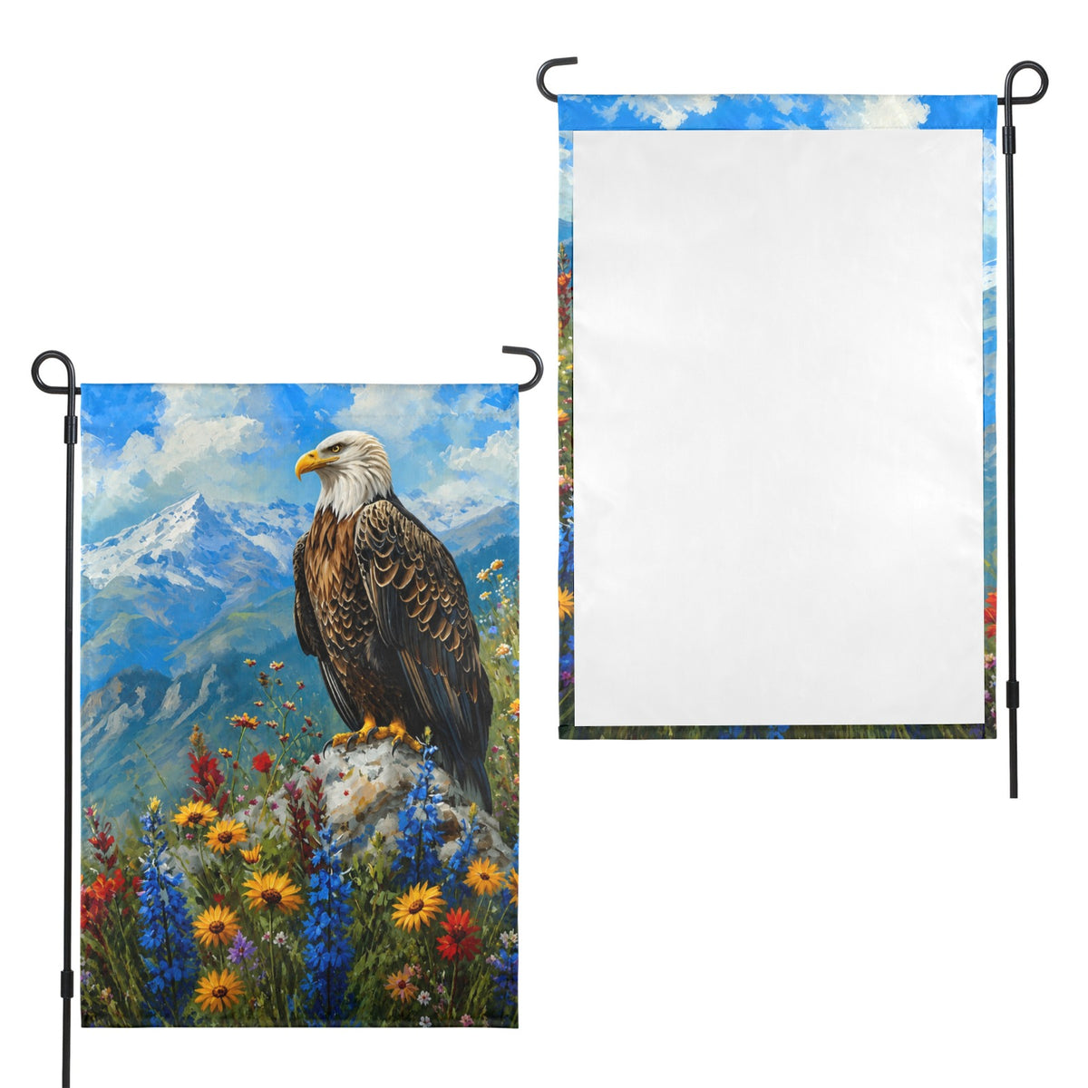 Bald Eagle Wilderness 12 x 18 in Garden Flag