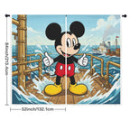 Mickey Boiler Deck 52 x 84 in Window Curtain Set