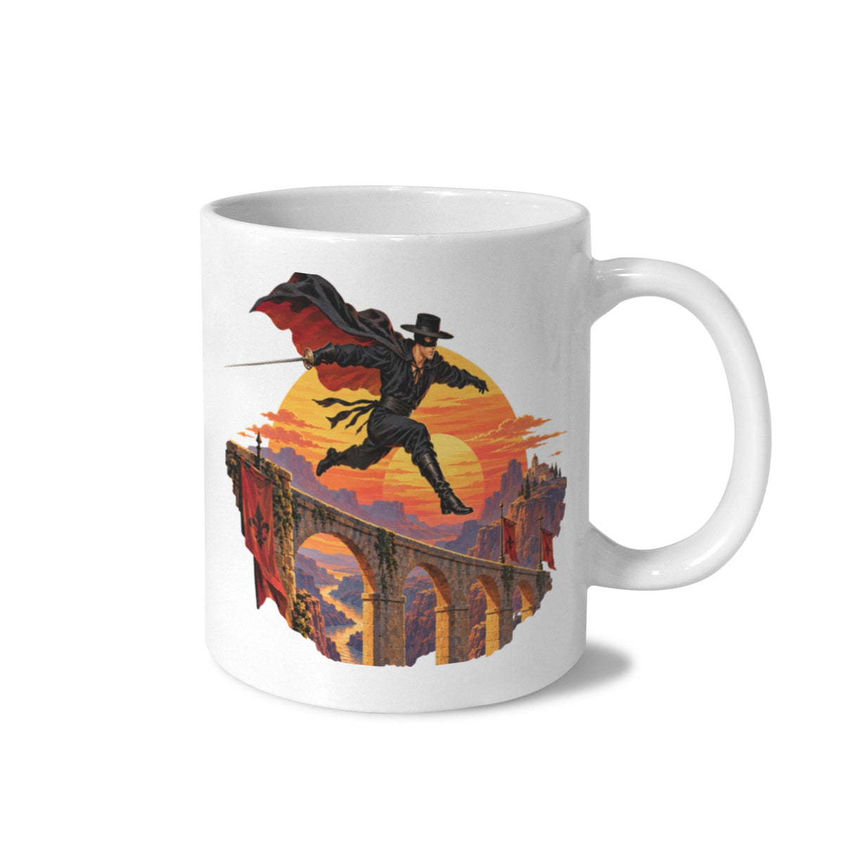 Zorro Canyon Aqueduct 11 oz White Ceramic Mug