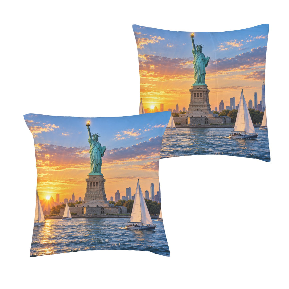 Liberty Harbor Sail 16 x 16 in Envelope Pillow Case