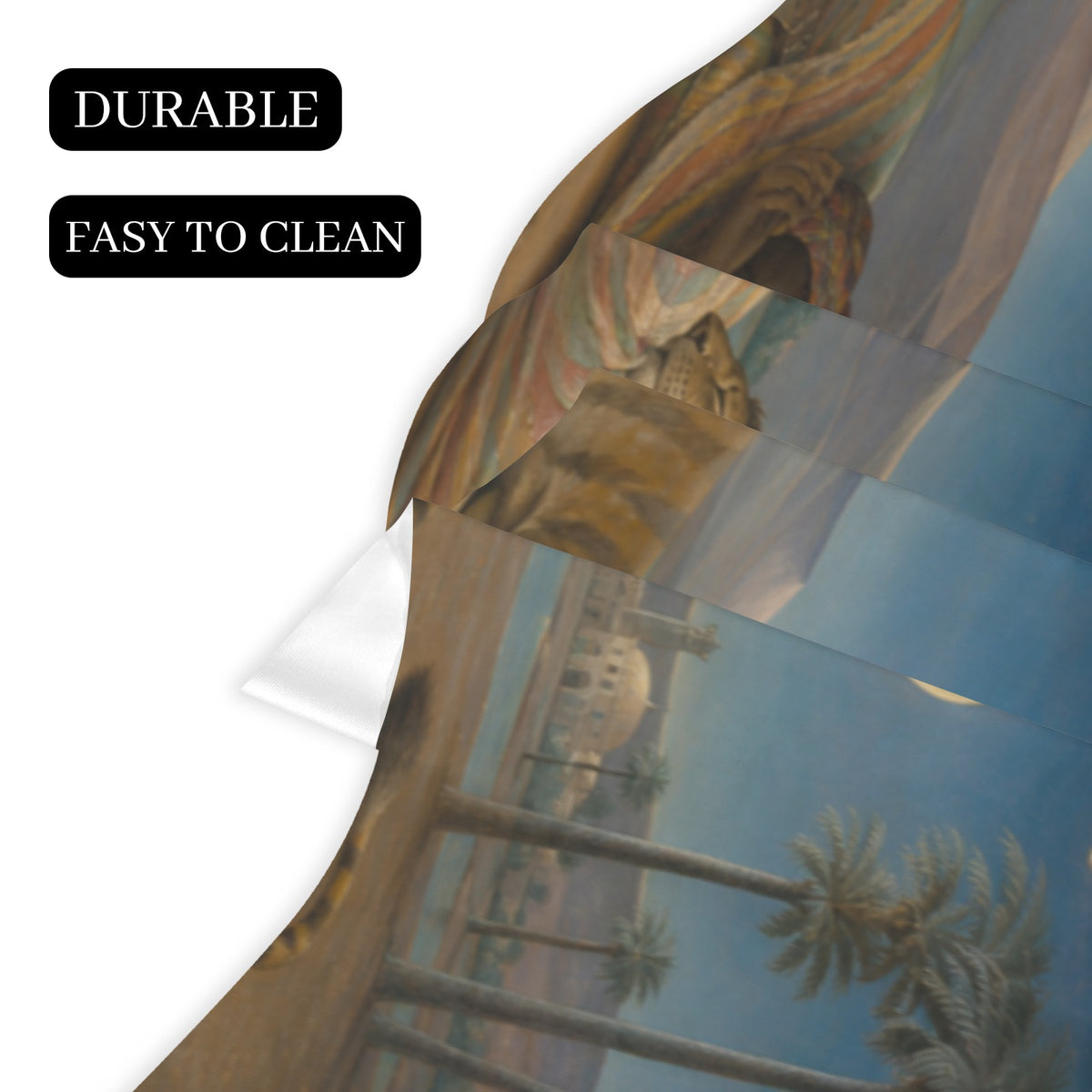 Ochre Desert Moon 200cm x 43.1cm Fireplace Cloth (QUE)