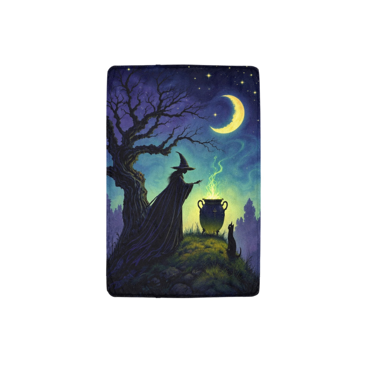 Potion Bottles and Witch Hat 32 x 48 in Micro Fleece Blanket