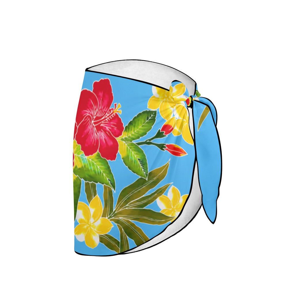 Coral Garden Mural Beach Sarong Wrap (QUE)
