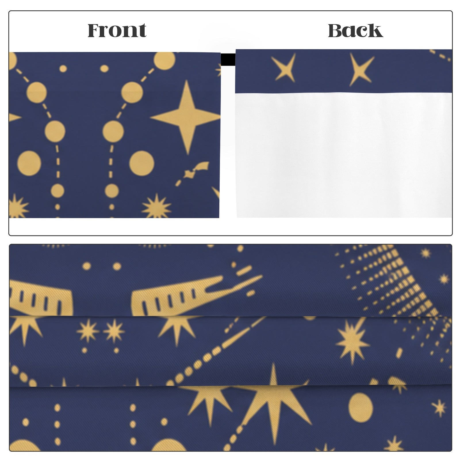 Boho Sun-Moon Balance 52 x 84 in Window Curtain Set