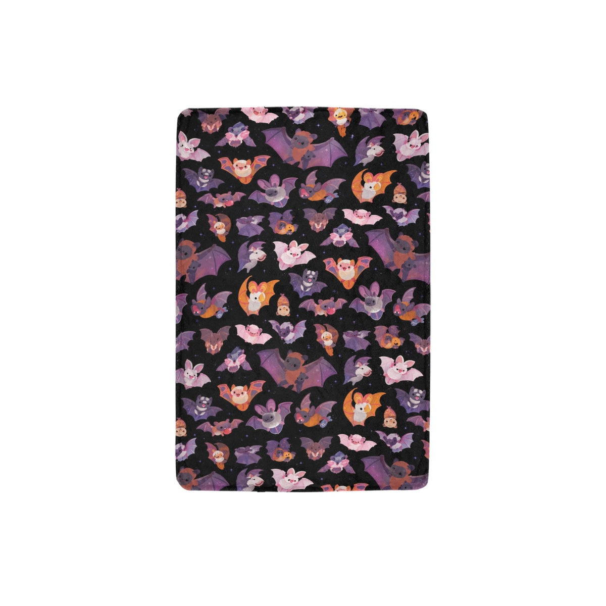 Crescent Moon Bat Garden 32 x 48 in Micro Fleece Blanket