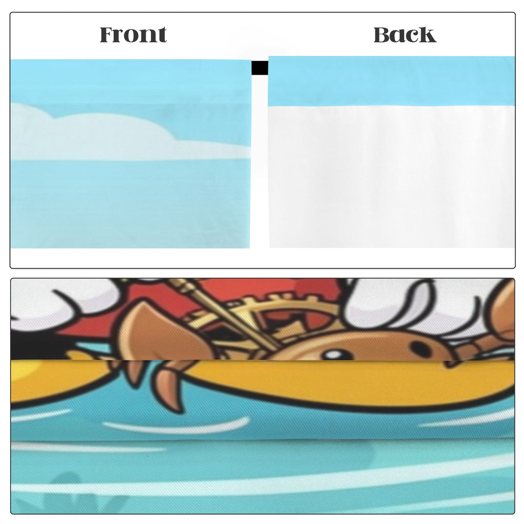 Mickey and the Tidepool Clockwork Reef 52 x 84 in Window Curtain Set