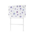 Lavender Dot Pattern 12 x 9 in House Sign