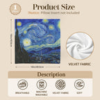 Swirling Night Sky 16 x 16 in Envelope Pillow Case