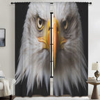 Bald Eagle Fish Flight 52 x 84 in Window Curtain Set