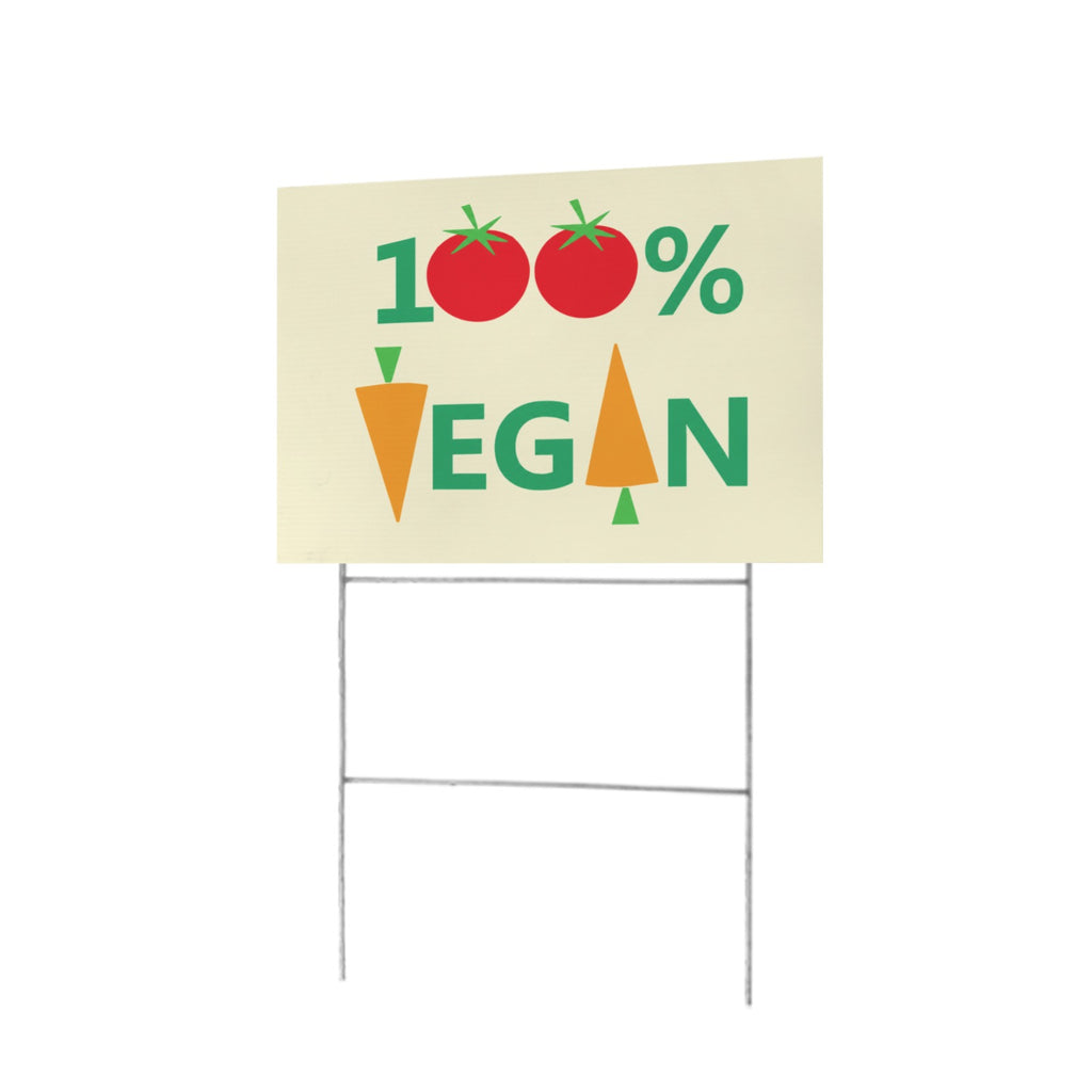 Vegan Message 12 x 9 in House Sign