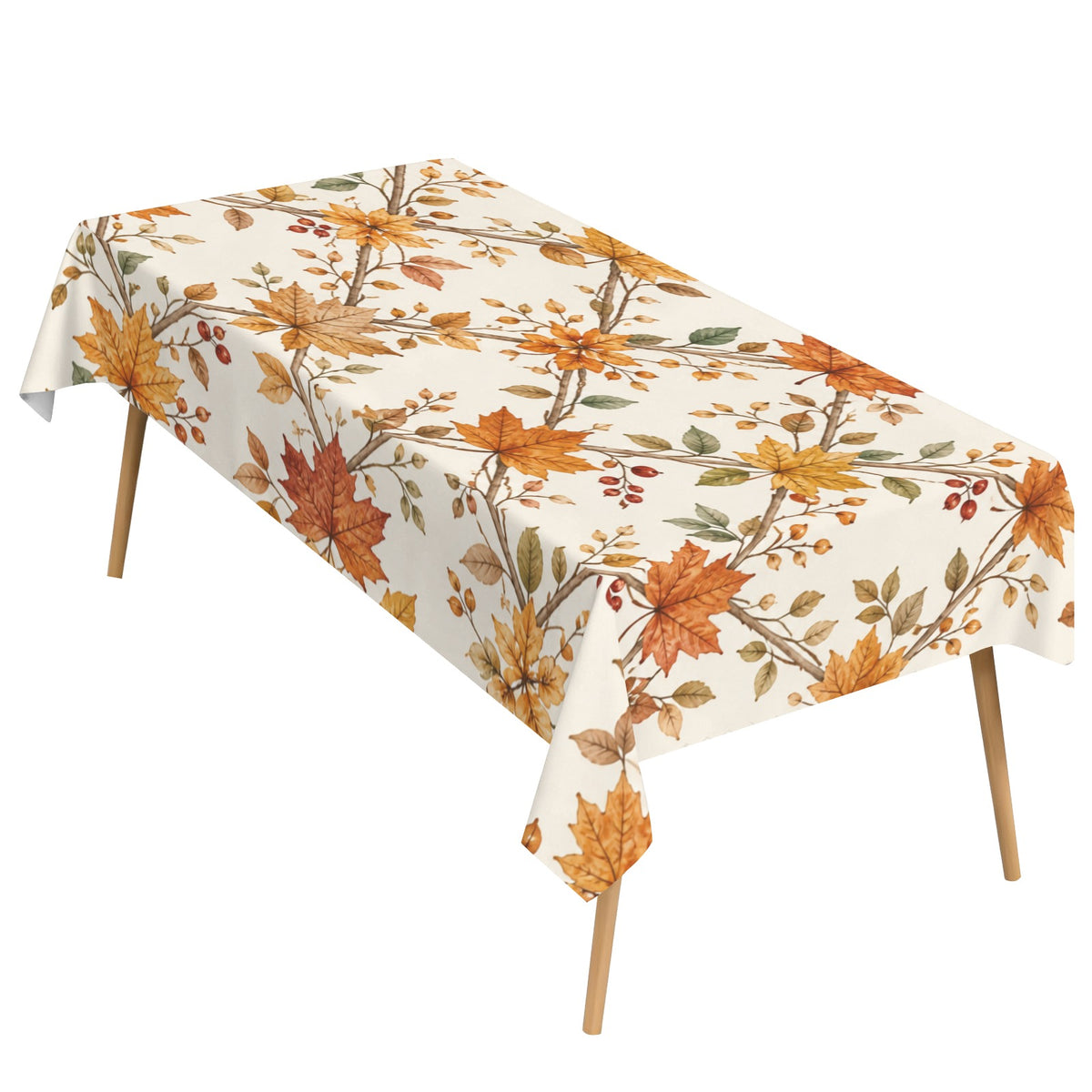 Ochre Lattice 178cm x 140cm Rectangular Tablecloth 70x55inch (QUE)