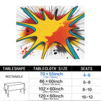 Front Porch Strip 178cm x 140cm Rectangular Tablecloth 70x55inch (QUE)