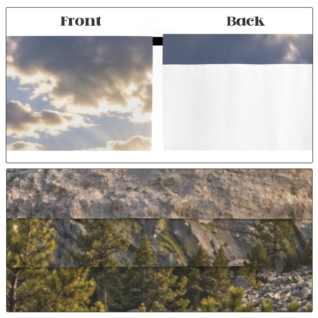 Rushmore Rain-Cleared View 52 x 84 in Window Curtain Set