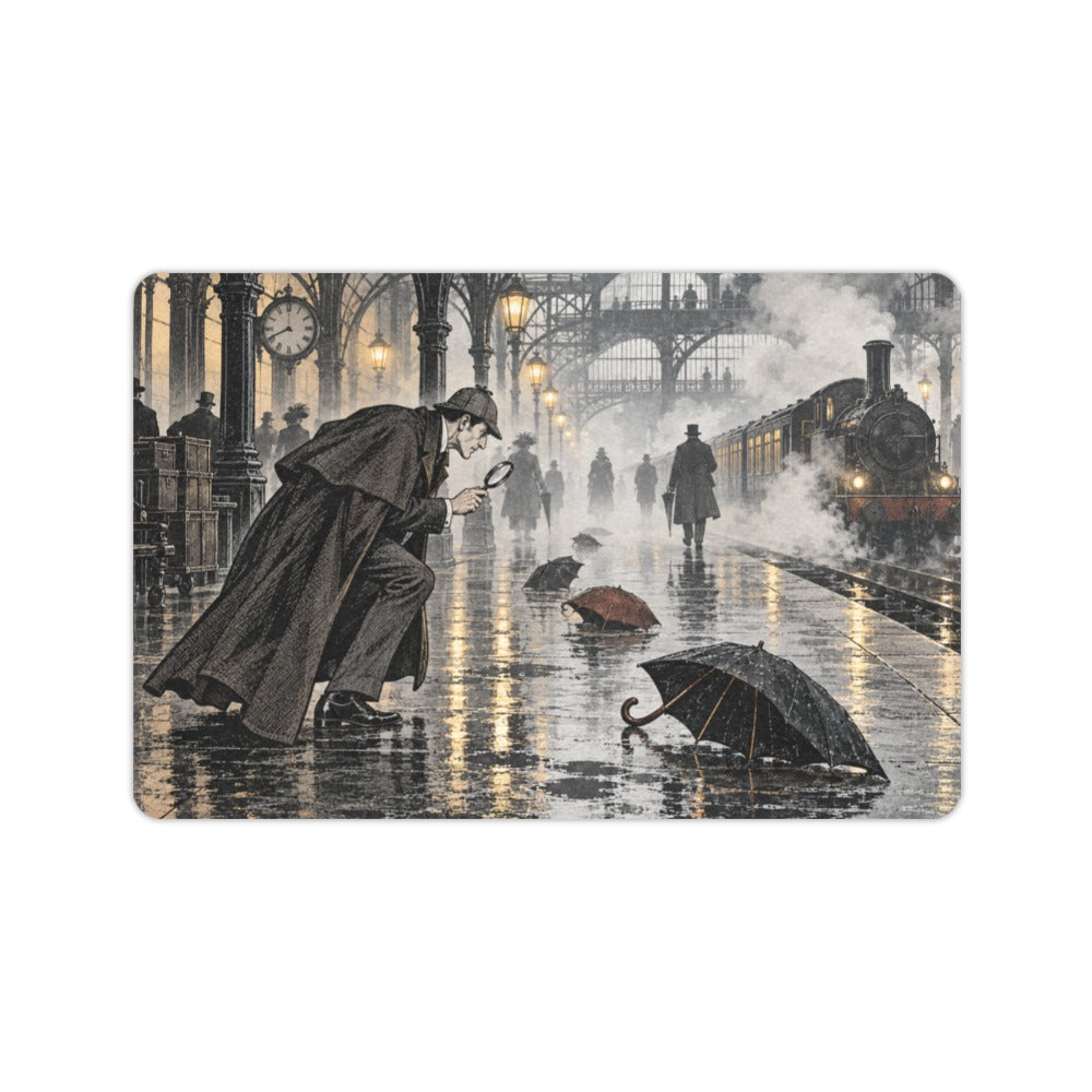 Sherlock Holmes Foggy Station 23.6 x 15.7 in Doormat