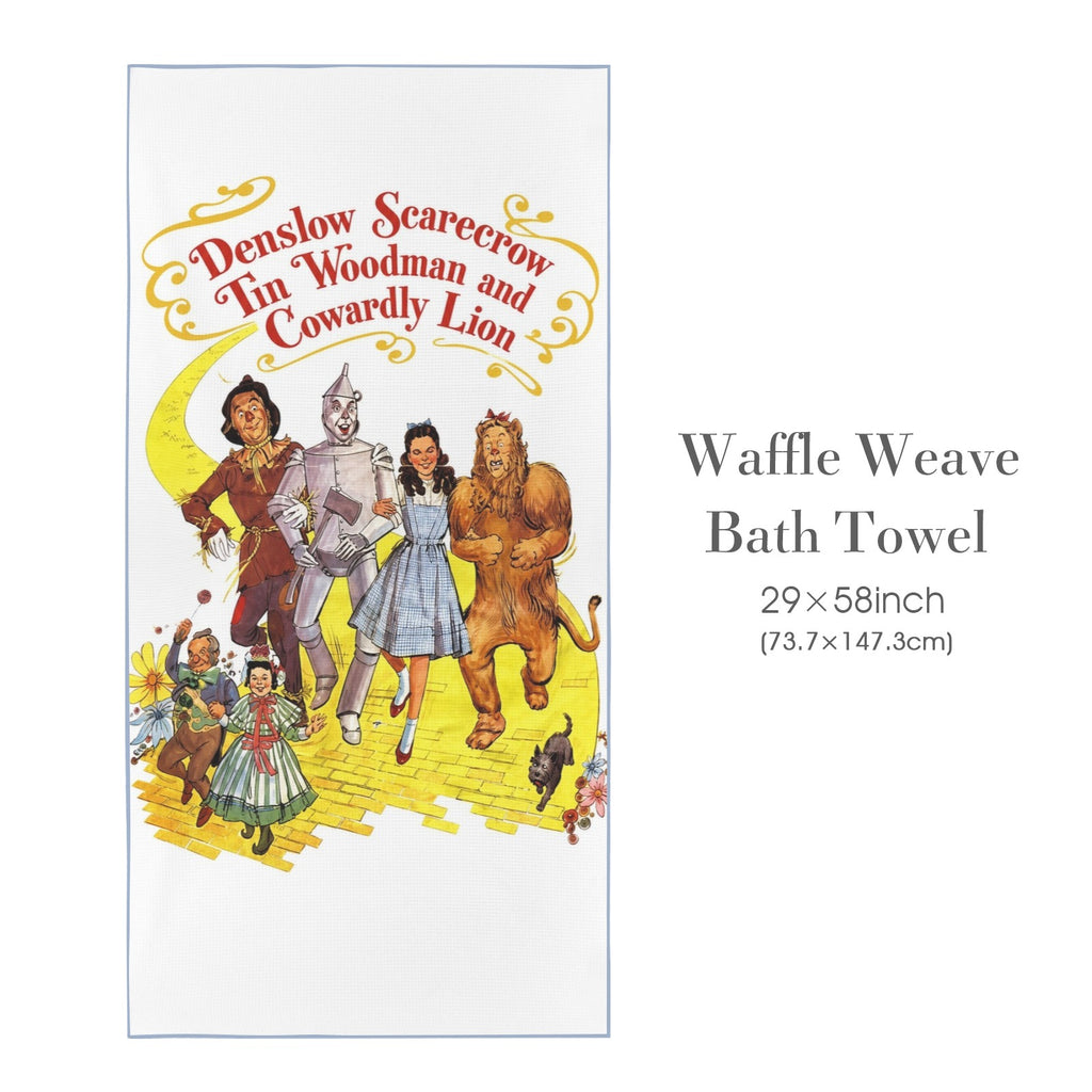 Denslow Character Trio 29"x58" (QUE) Waffle Weave Bath Towel