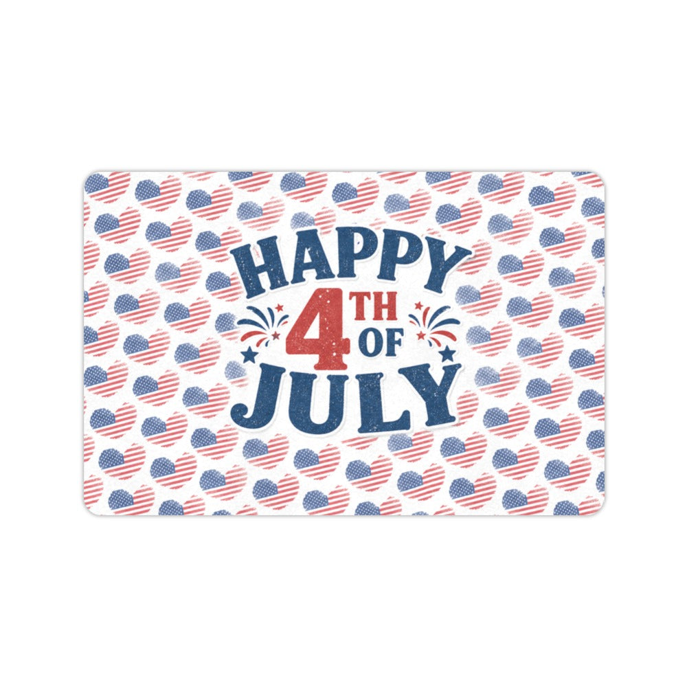 Happy 4th of July 23.6 x 15.7 in Doormat