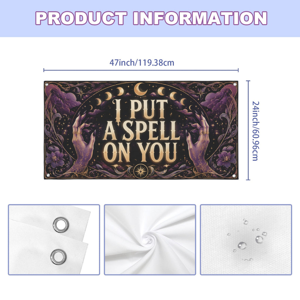 I Put a Spell on You 47 x 24 in Festival Banner
