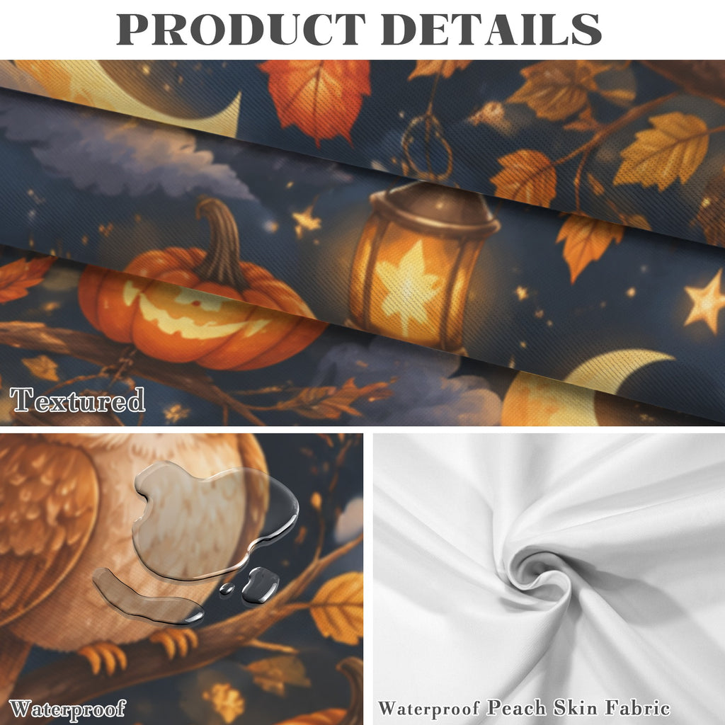 Owl Lanterns 178cm x 140cm Rectangular Tablecloth 70x55inch (QUE)