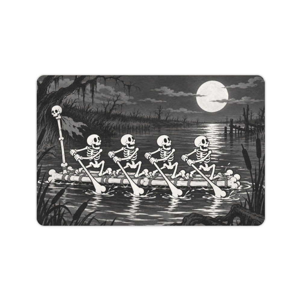 Moonlit Skeleton Raft 23.6 x 15.7 in Doormat