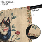 Mad Hatter Tea Table 52 x 84 in Window Curtain Set