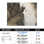 Foggy London 178cm x 140cm Rectangular Tablecloth 70x55inch (QUE)