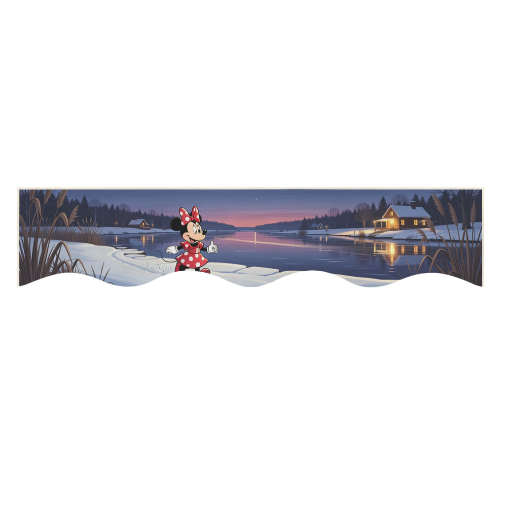Snowy Riverside — 200cm x 43.1cm Fireplace Cloth (QUE)