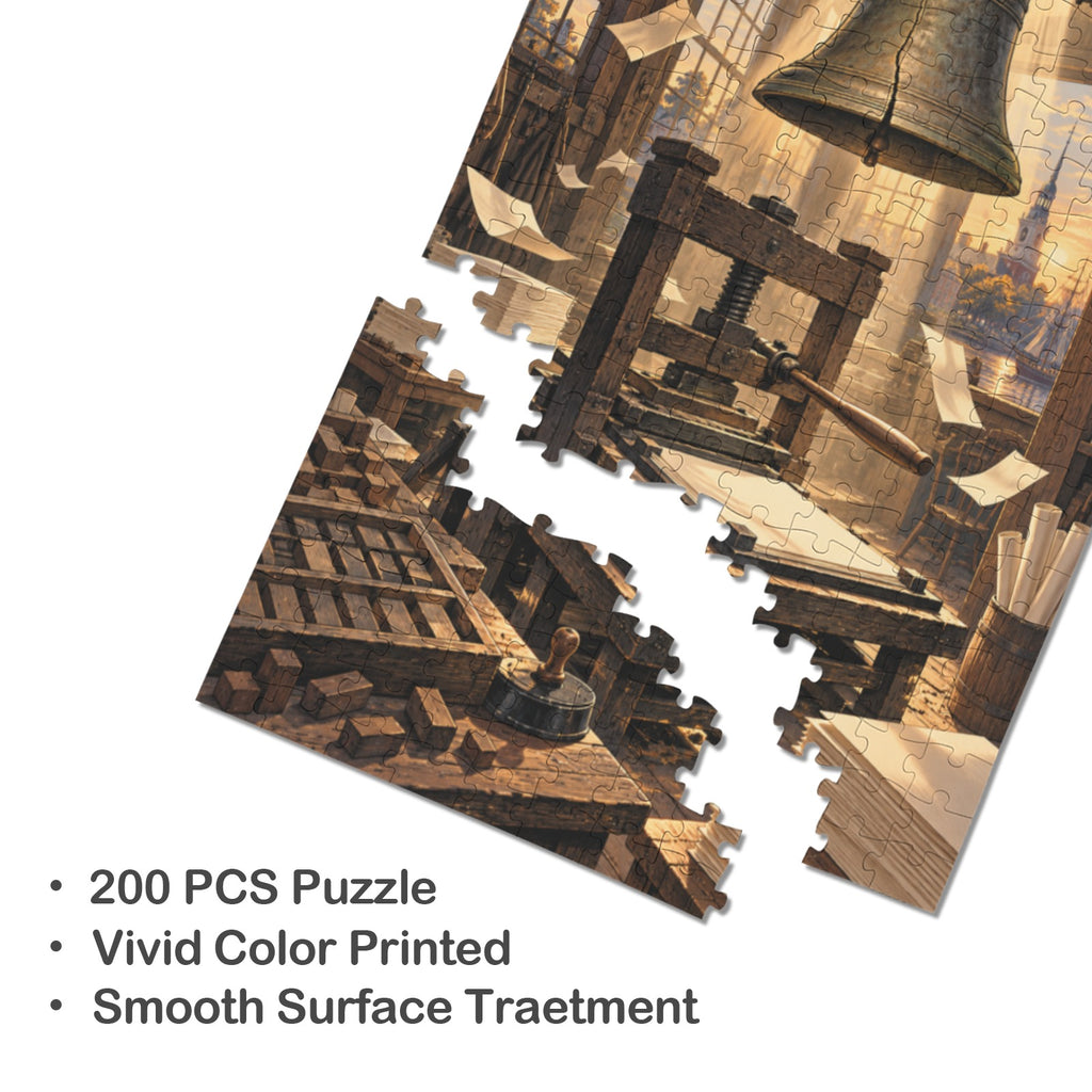 Liberty shop 10 x 13.94 in 200-Piece Wooden Jigsaw Puzzle (QUE)