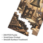 Liberty shop 10 x 13.94 in 200-Piece Wooden Jigsaw Puzzle (QUE)