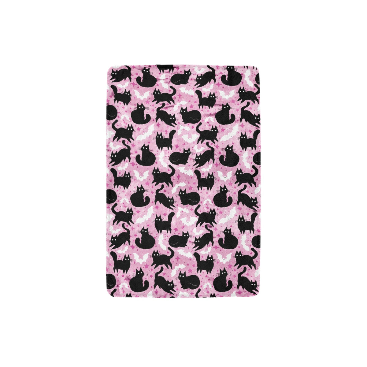 Midnight Bat Flight 32 x 48 in Micro Fleece Blanket